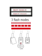 ŠŇŮRKA S LED PÁSKEM DÉLKA 120CM ČERVENÁ