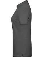 Daiber 8009 Dámské piqué polo z bio bavlny 02.8009 black heather Daiber 8009 Dámské piqué polo z bio bavlny 02.8009 black heather