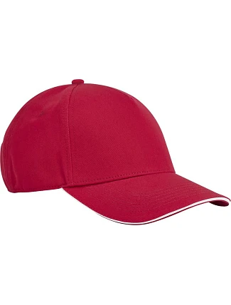 Beechfield B 825C 5 panelová kšiltovka sandwich EarthAware® 53.825C classic red/white Beechfield B 825C 5 panelová kšiltovka sandwich EarthAware® 53.825C classic red/white