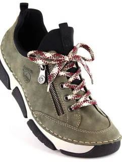 Pohodlná polobotka Rieker W RKR610 zelená