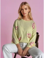 SWEET HEART dámský svetr lemon FashionStreet MY1926