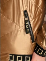 Dámská prošívaná bunda GLAMCIX beige FashionStreet TY4784