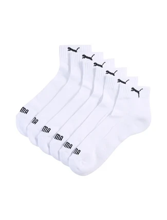Ponožky Puma Cushioned Quarter, balení po 3 kusech, bílé, 938581 02 Ponožky Puma Cushioned Quarter, balení po 3 kusech, bílé, 938581 02