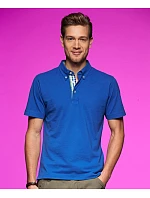 Daiber JN 964 Pánské piqué polo button-down 02.0964 royal/royal/white Daiber JN 964 Pánské piqué polo button-down 02.0964 royal/royal/white