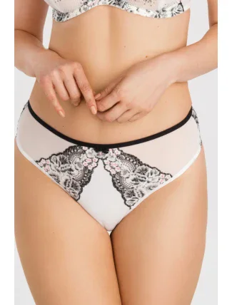 K842 TANGA ČERNÁ A BÍLÁ