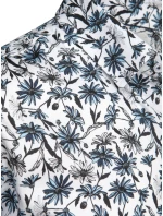 Pánská květinová bílá košile FashionStreet DX2668