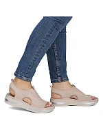 Dámské sandály na platformě růžové Rieker V59B5-31