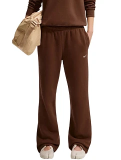 Dámské kalhoty Nike Studio Fleece Medium Weigh, hnědé, IM8078 259, dámské