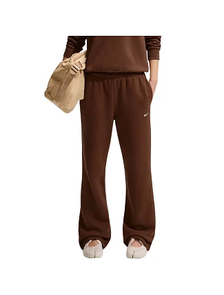 Dámské kalhoty Nike Studio Fleece Medium Weigh, hnědé, IM8078 259, dámské