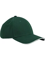 Beechfield B 820C 6 panelová kšiltovka EarthAware® 53.820C bottle green/white Beechfield B 820C 6 panelová kšiltovka EarthAware® 53.820C bottle green/white