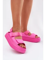Dámské Sandály Na Platformě S Popruhy Fuchsie Nitepira