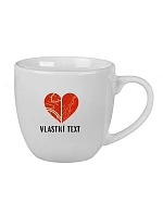 Personalizovaný keramický hrníček 400 ml - Dvě místa, jedno srdce Personalizovaný keramický hrníček 400 ml - Dvě místa, jedno srdce