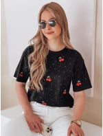 Dámské třešňové tričko FRUTTIKA černé FashionStreet RY2891