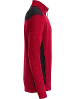 Daiber JN 862 Pánská pracovní bunda pletený fleece - Strong 02.0862 red melange/black