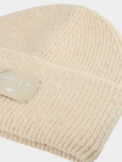 Dívčí zimní čepice 4F 4FJWAW24ACAPF415-83S Béžová