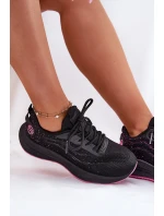 Tenisky Sportovní Boty Dámské Na Platformě Big Star RR274523 HI-POLY SYSTEM Černé