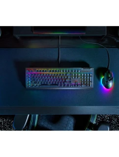 Razer BlackWidow V4 X. Tastatur Formfaktor: Volle Größe (100%), Geräteschnittstelle: USB, Tastatur-Switch: Mechanischer Switch. Typ der Hintergrundbeleuchtung: RGB-LED. Empfohlene Nutzung: Gaming. Produktfarbe: Schwarz
