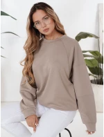 UZORI dámská mikina béžová FashionStreet BY1285 UZORI dámská mikina béžová FashionStreet BY1285
