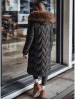 Dámská prošívaná dlouhá bunda WINTERACT černá FashionStreet TY4778
