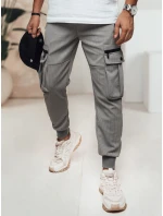 FashionStreet pánské šedé kalhoty UX4472 FashionStreet pánské šedé kalhoty UX4472