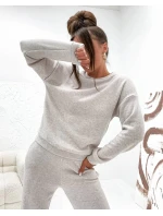 Dvoudílný úpletový komplet v barvě ecru (821121)