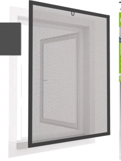 MOSKYTIÉRA DO OKNA ALU 100X120 ANTRACITOVÁ