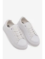 Pánské Tenisky Z Eko Kůže Big Star OO174118 Bílé Pánské Tenisky Z Eko Kůže Big Star OO174118 Bílé