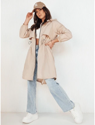 Dámská bunda parka WOLINA béžová FashionStreet TY4155 Dámská bunda parka WOLINA béžová FashionStreet TY4155