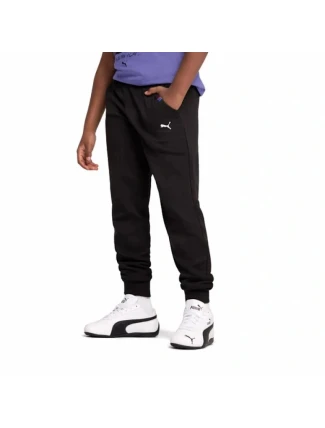 Dětské tepláky Puma BMW MMS černé pohodlný sportovní styl