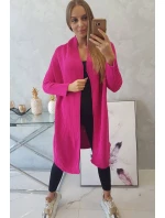 Svetr s netopýřími rukávy fuchsiový