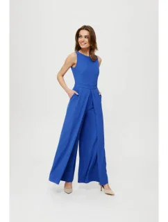 K184 Kombinéza se širokými nohavicemi - modrá
