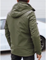 Pánská zimní bunda s kapucí zelená FashionStreet TX4910