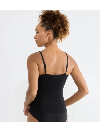 sloggi GO Ribbed Spaghetti Top - BLACK - SLOGGI BLACK - SLOGGI