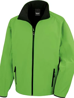 Result R 231M Pánská 2-vrstvá softshell bunda "Printable" 30.231M vivid green/black