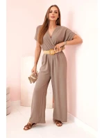 Kombinéza s ozdobným páskem v pase fango