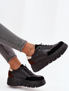 Dámské sportovní tenisky na platformě Vinceza – černé