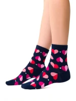 Dámské ponožky Steven art.136 Srdce