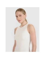 Dámské mini šaty z žebrovaného úpletu 4F 4FRSS25TDREF188-11S