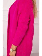 Svetr s netopýřími rukávy růžový neonový