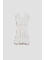 Dámské šaty L-SU-4045 bílé - Moodo Dámské šaty L-SU-4045 bílé - Moodo