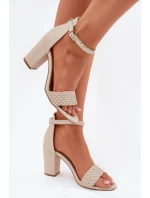 Sandály na podpatku  model 213925 Step in style