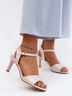 Sandály na podpatku model 228107 Step in style