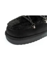 D.Franklin dámské sněhové boty zimní módní kožešina zateplené černé dámské