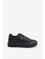 Dámské tenisky na platformě zateplené Big Star OO274A465 Černé