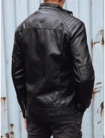 Pánská kožená bunda černá FashionStreet TX4736