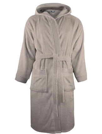 The One Towelling Bathrobe hooded Župan s kapucí 48.1021 taupe The One Towelling Bathrobe hooded Župan s kapucí 48.1021 taupe