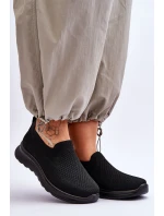 Dámské textilní nazouvací tenisky černé Adiora