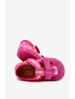 Pantofle Milami Dětské Na Suchý Zip V Srdíčka Růžové Reathiana