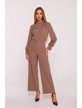 M879 Kombinéza se stojáčkem - mocca M879 Kombinéza se stojáčkem - mocca