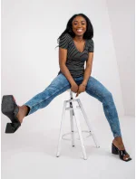 Dámské džíny kalhoty D85035C62220 - SUBLEVEL Dámské džíny kalhoty D85035C62220 - SUBLEVEL